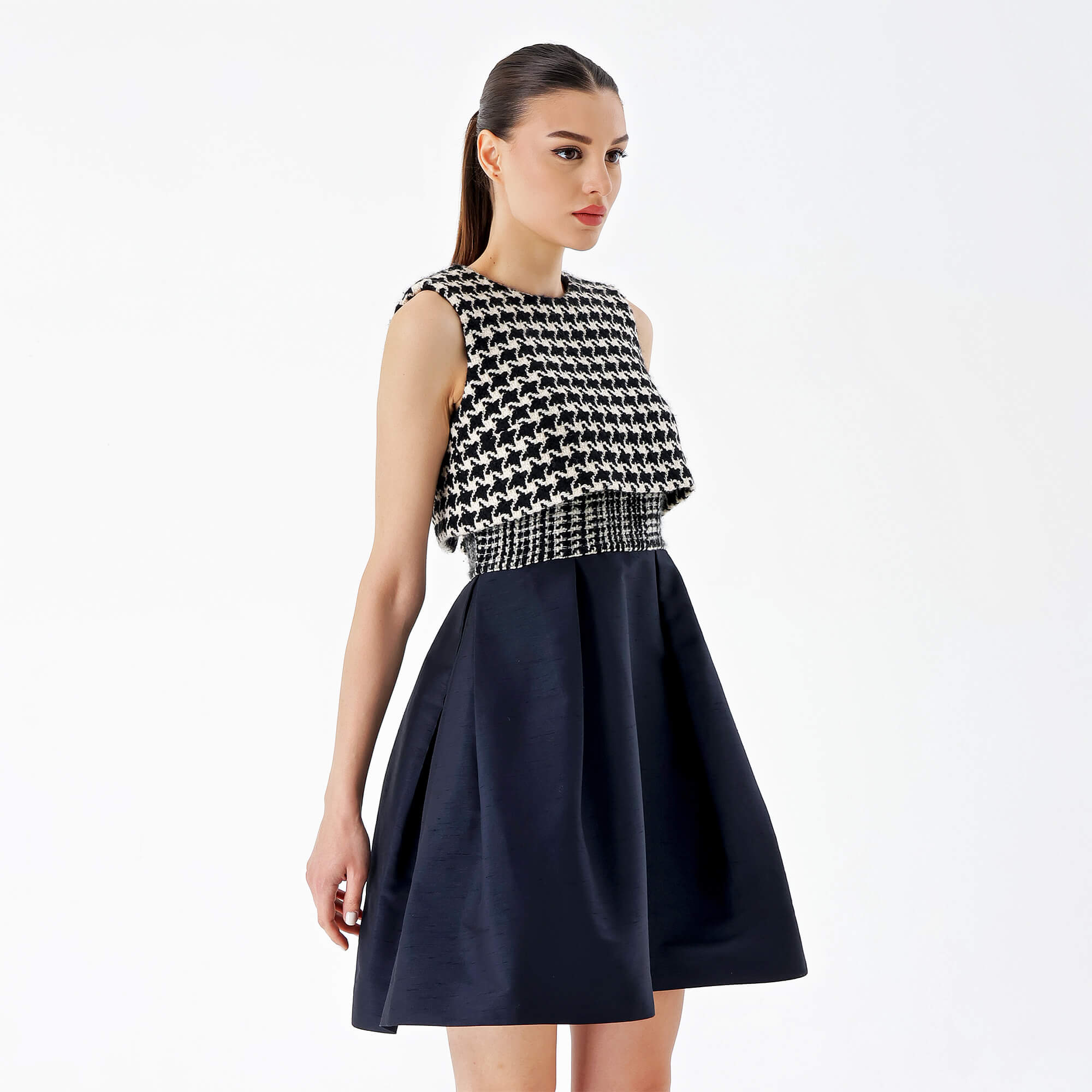 Christian Dior - Black&White Knitted Wool Dress